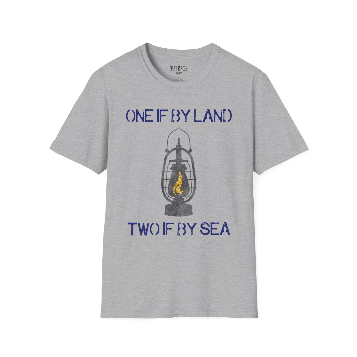 One if by Land Two if by Sea Unisex Softstyle T-Shirt