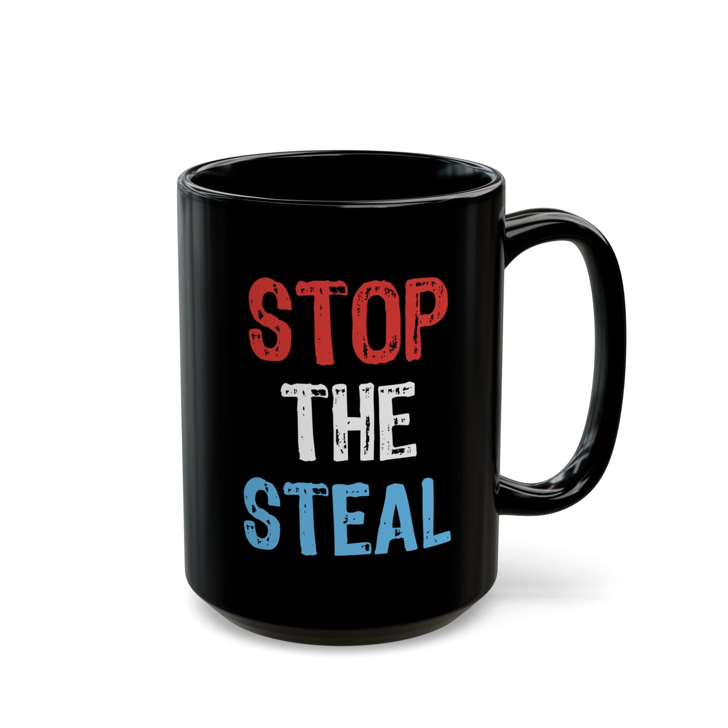 Stop the Steal Black Mug (11oz, 15oz)