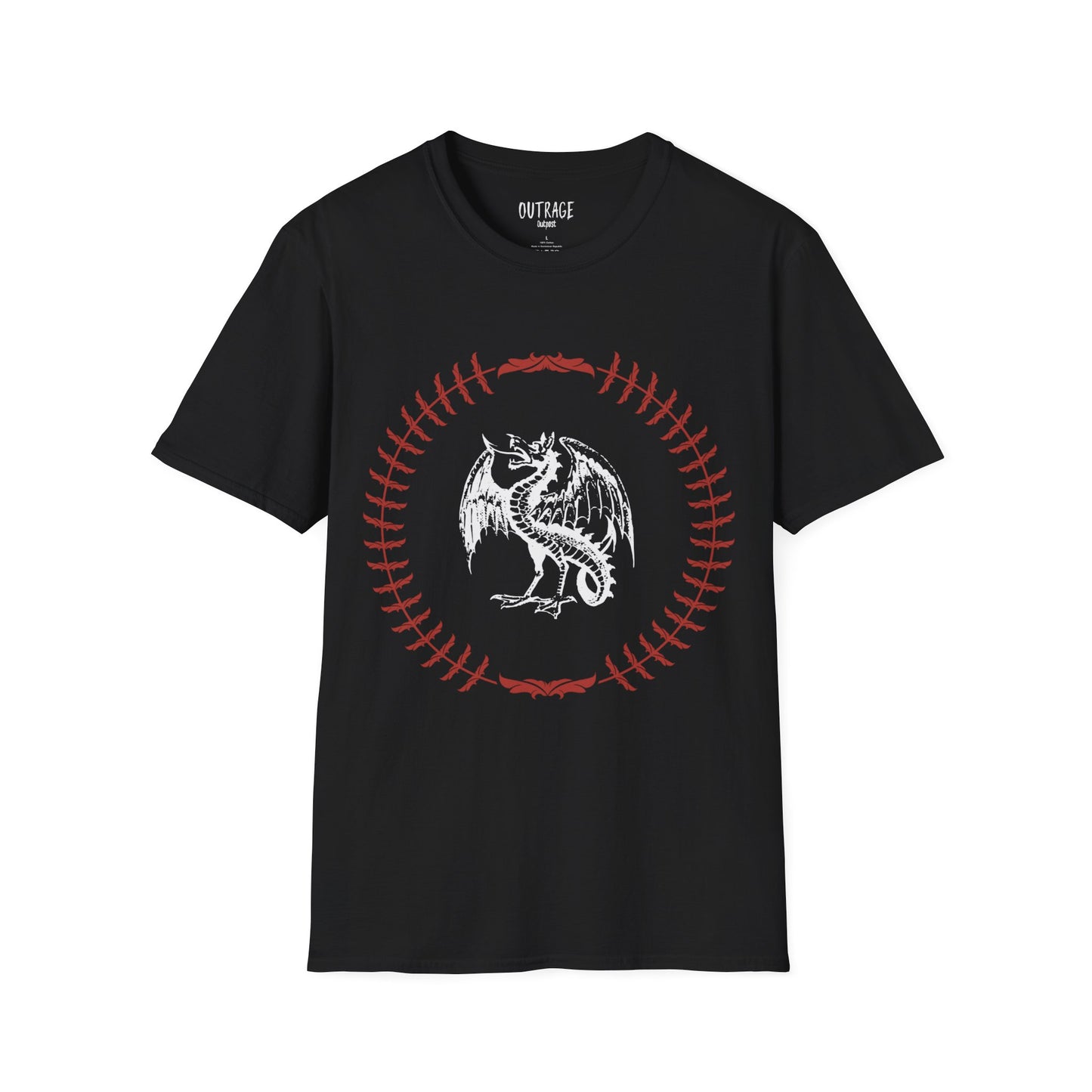 Outrage Outpost Dragon, Unisex Softstyle T-Shirt