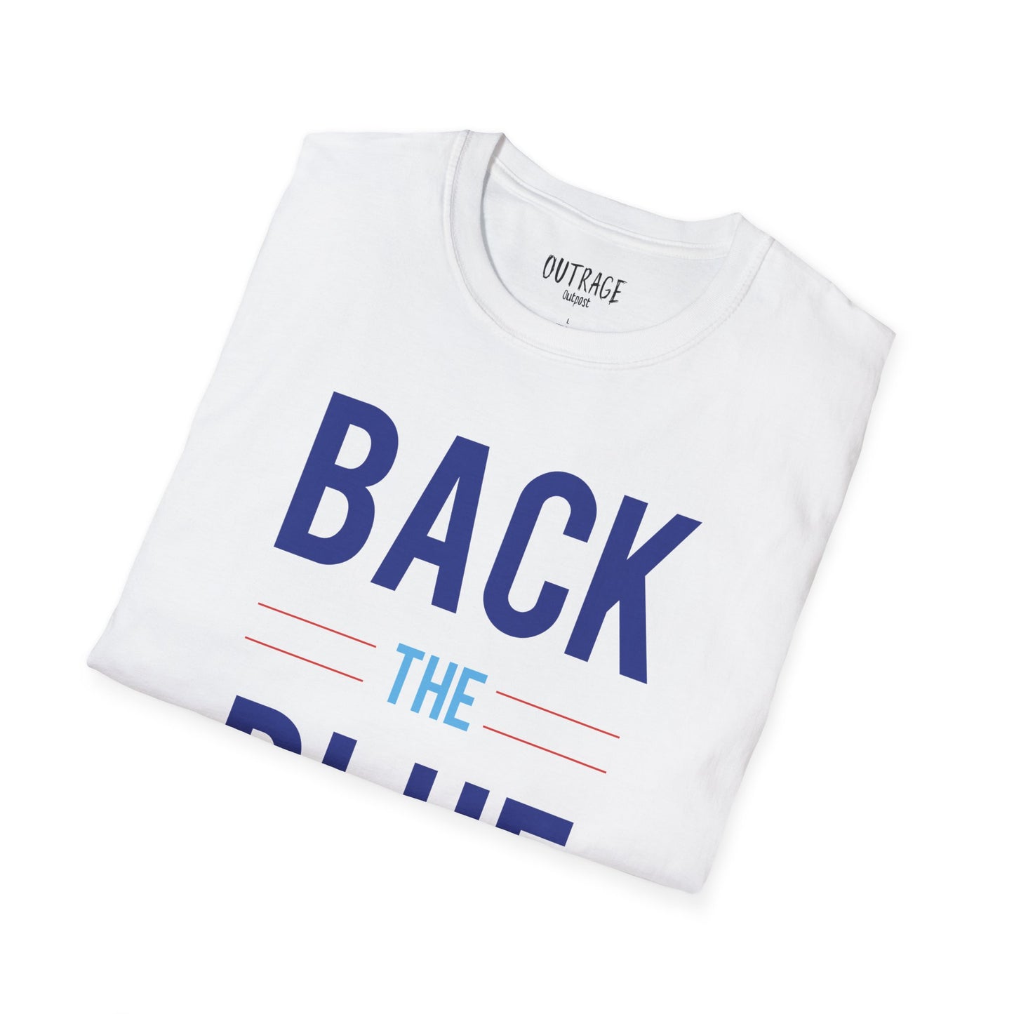 Back The Blue Unisex Softstyle T-Shirt