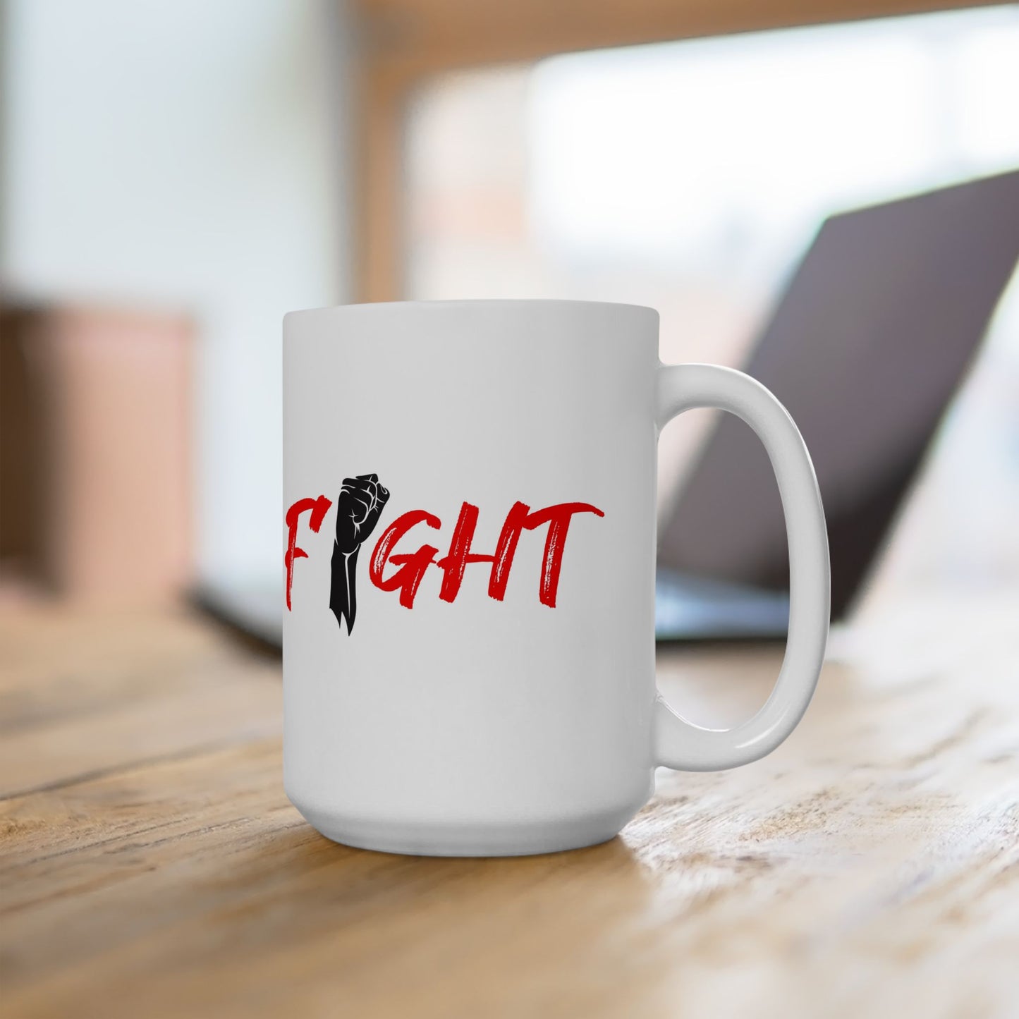 Fight Ceramic Mug, (11oz, 15oz)