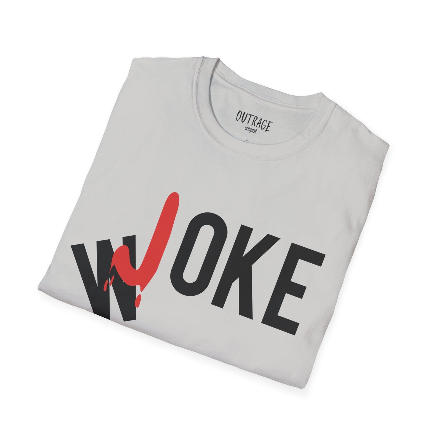 Woke=Joke Unisex Softstyle T-Shirt