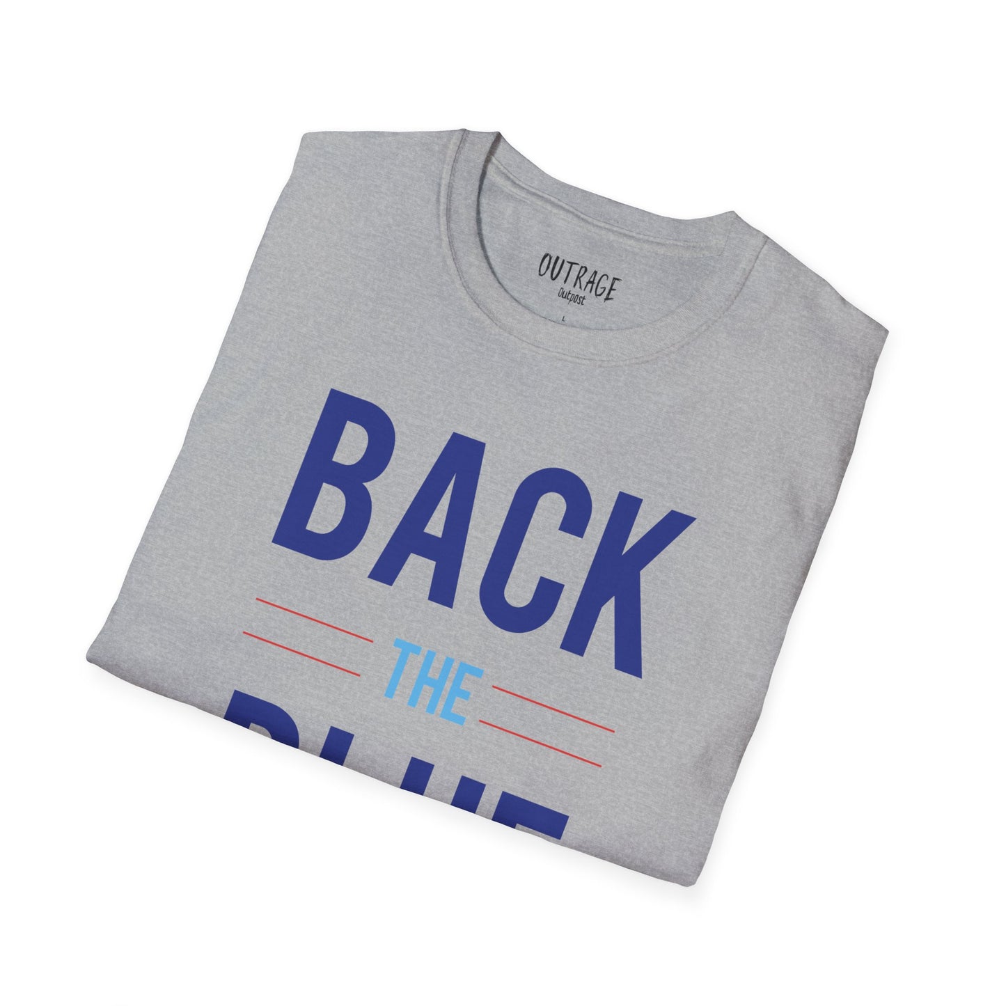 Back The Blue Unisex Softstyle T-Shirt