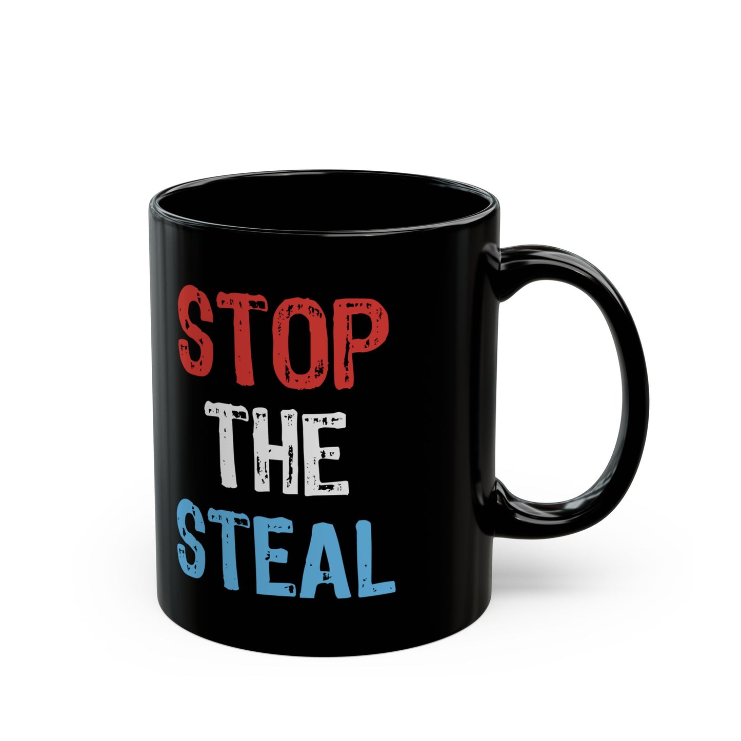 Stop the Steal Black Mug (11oz, 15oz)