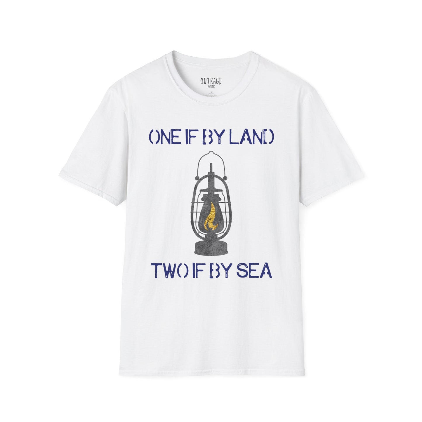 One if by Land Two if by Sea Unisex Softstyle T-Shirt