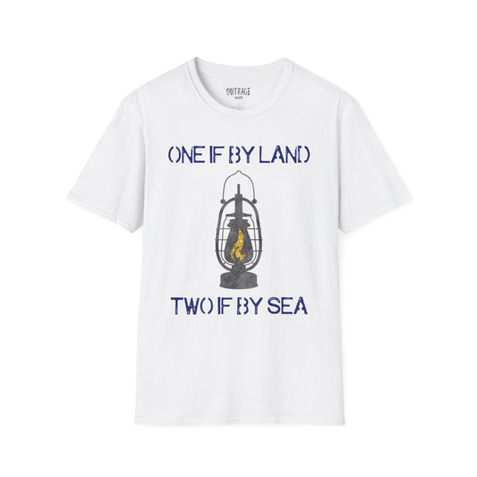 One if by Land Two if by Sea Unisex Softstyle T-Shirt