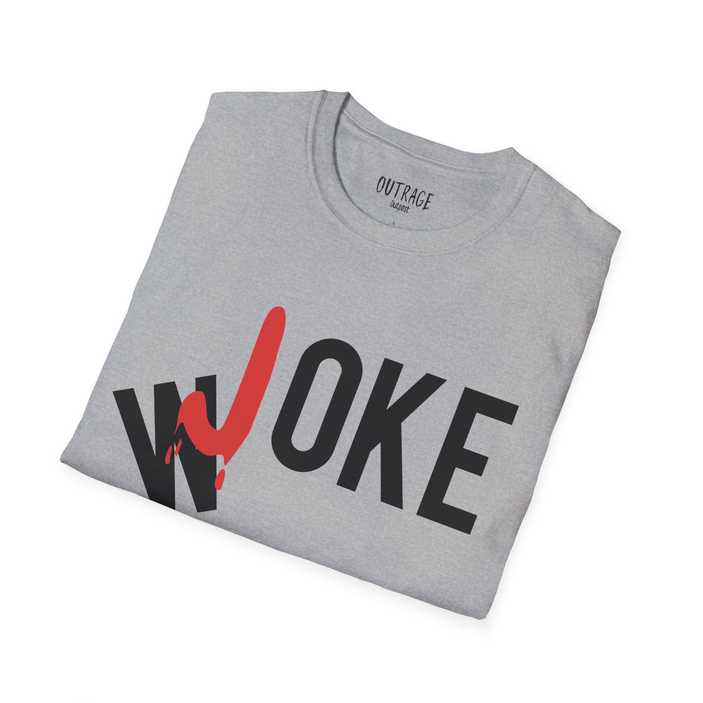 Woke=Joke Unisex Softstyle T-Shirt