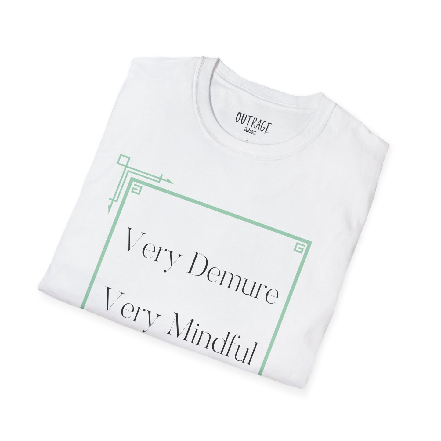 Very Demure, Very Mindful Unisex Softstyle T-Shirt