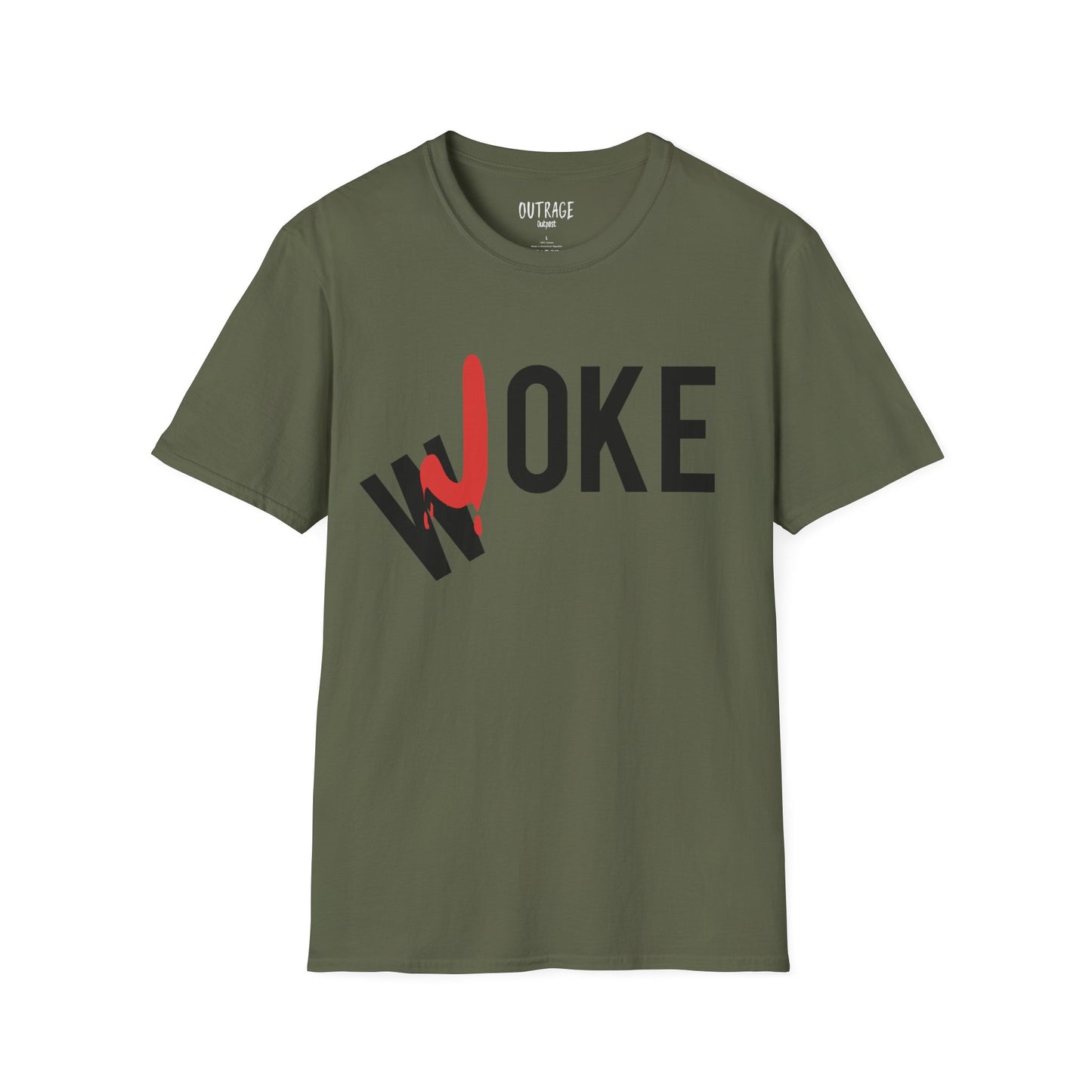 Woke=Joke Unisex Softstyle T-Shirt