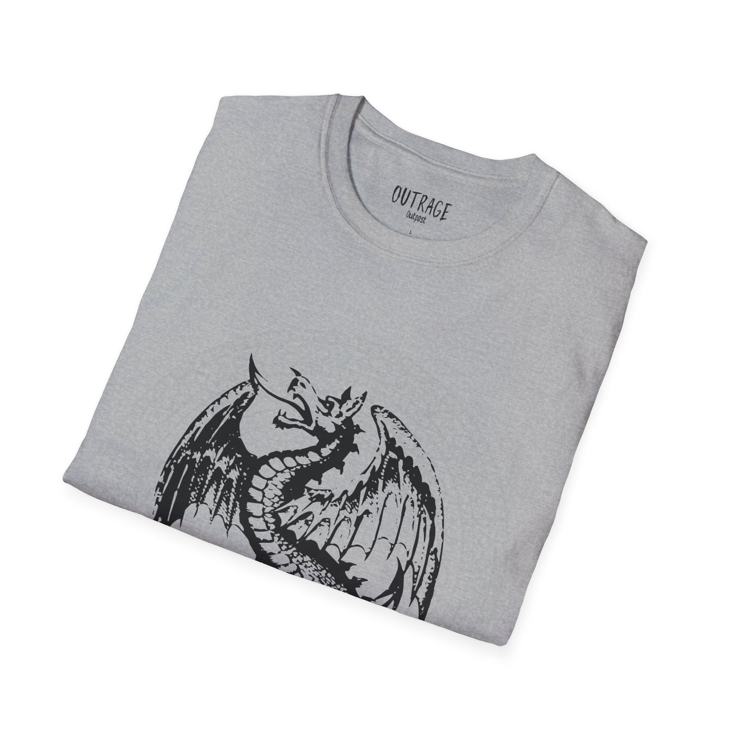 Outrage Outpost Dragon, Unisex Softstyle T-Shirt