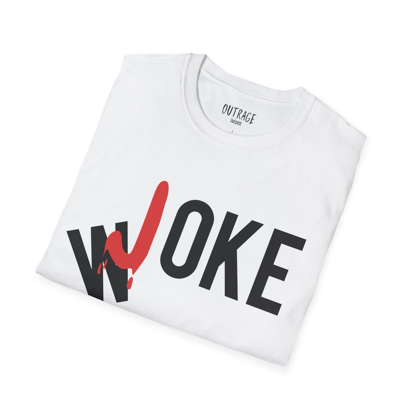 Woke=Joke Unisex Softstyle T-Shirt