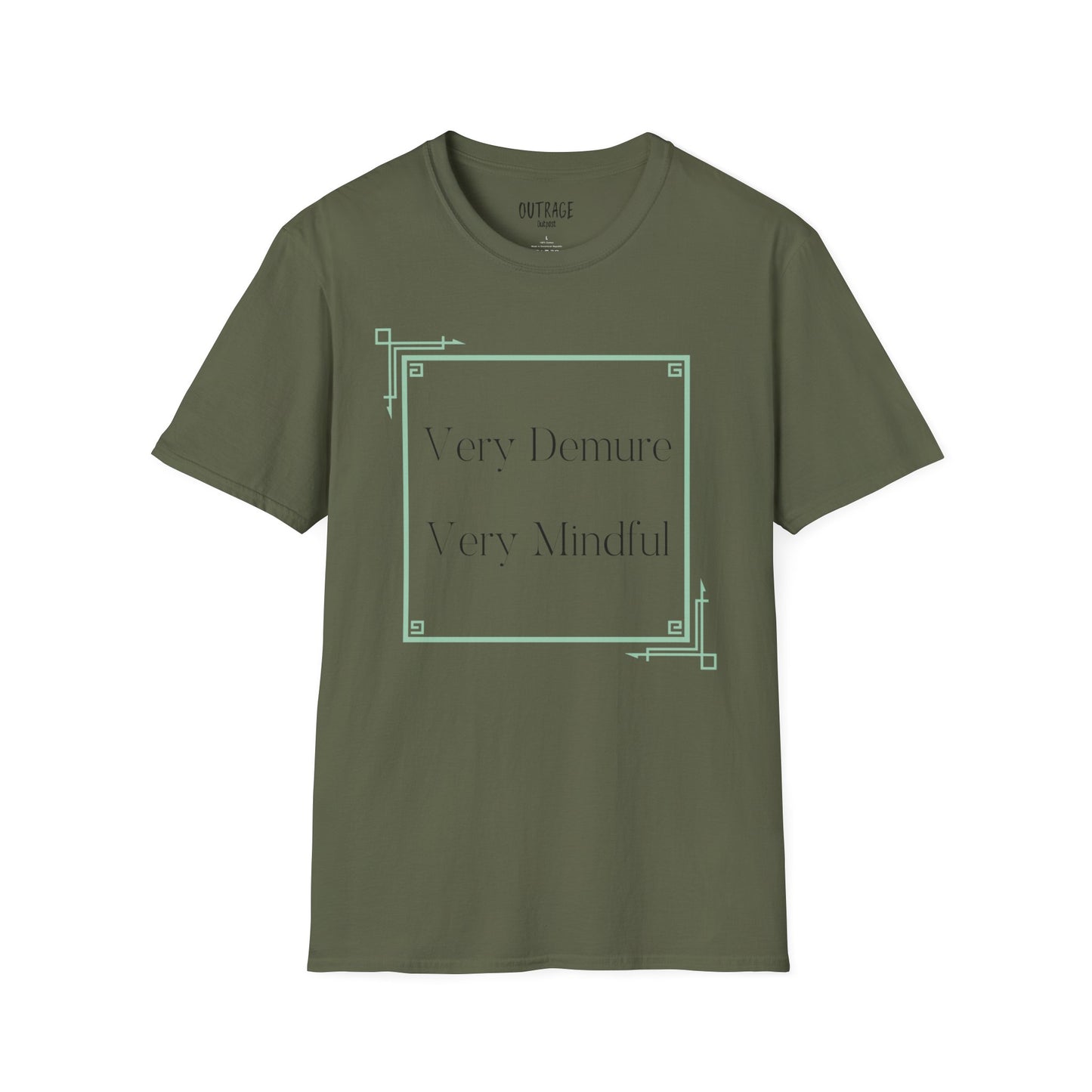 Very Demure, Very Mindful Unisex Softstyle T-Shirt