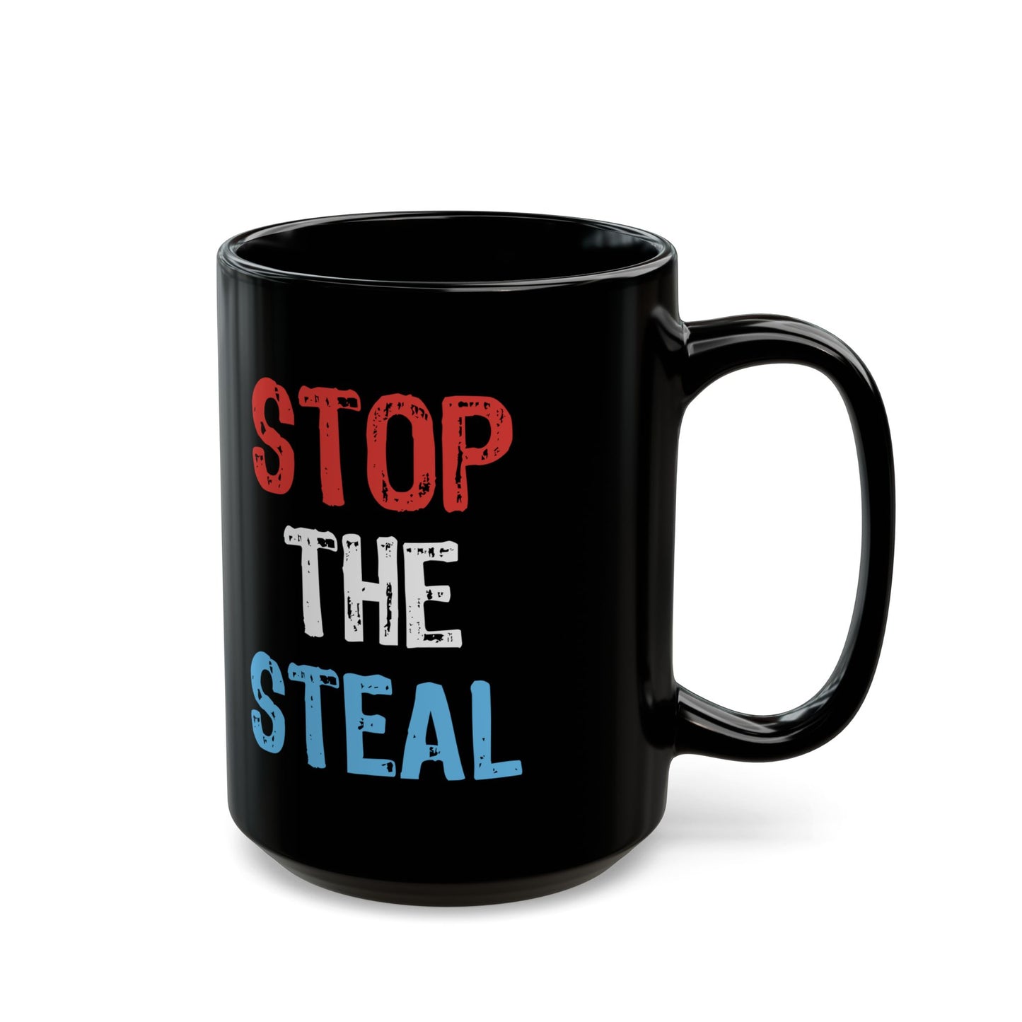 Stop the Steal Black Mug (11oz, 15oz)