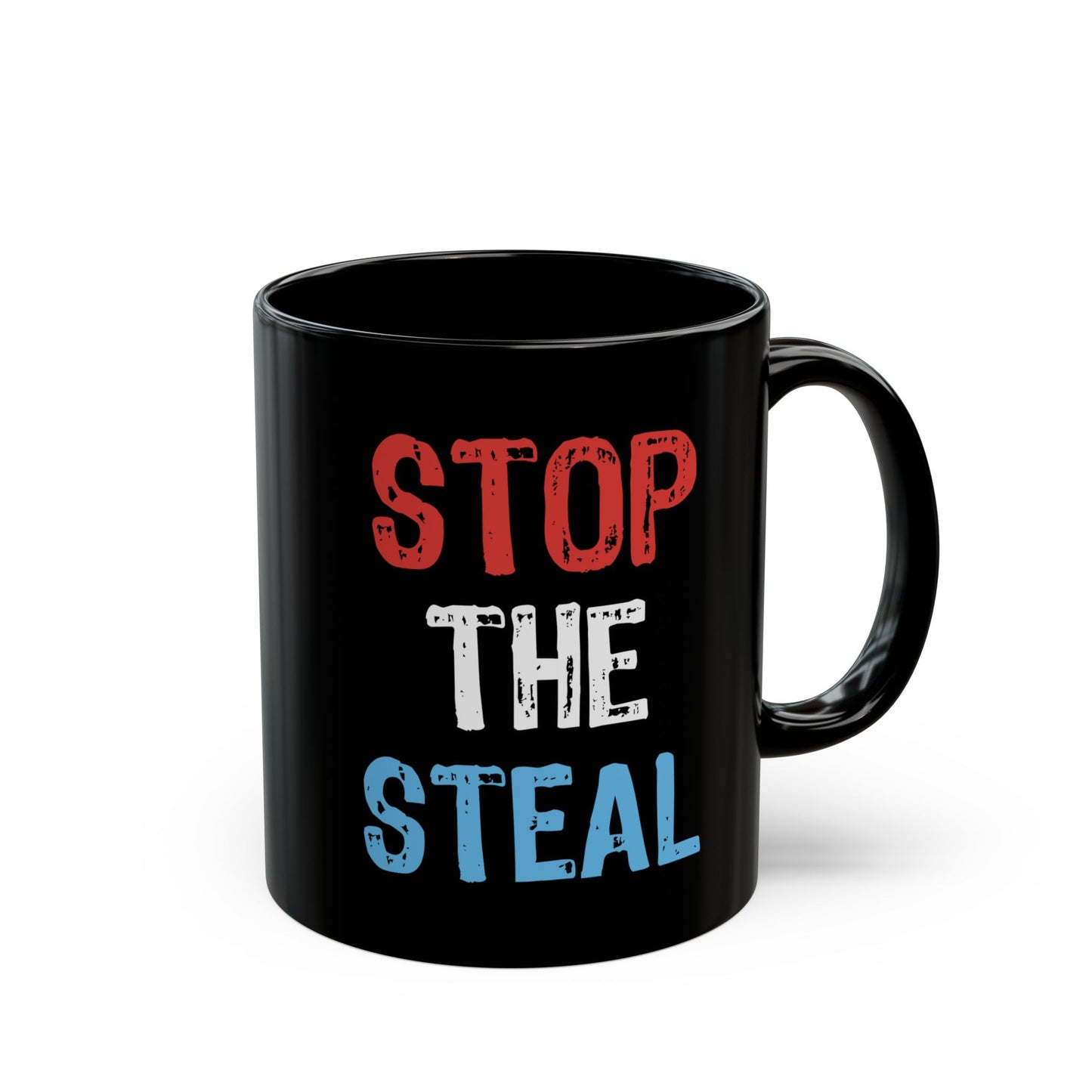 Stop the Steal Black Mug (11oz, 15oz)