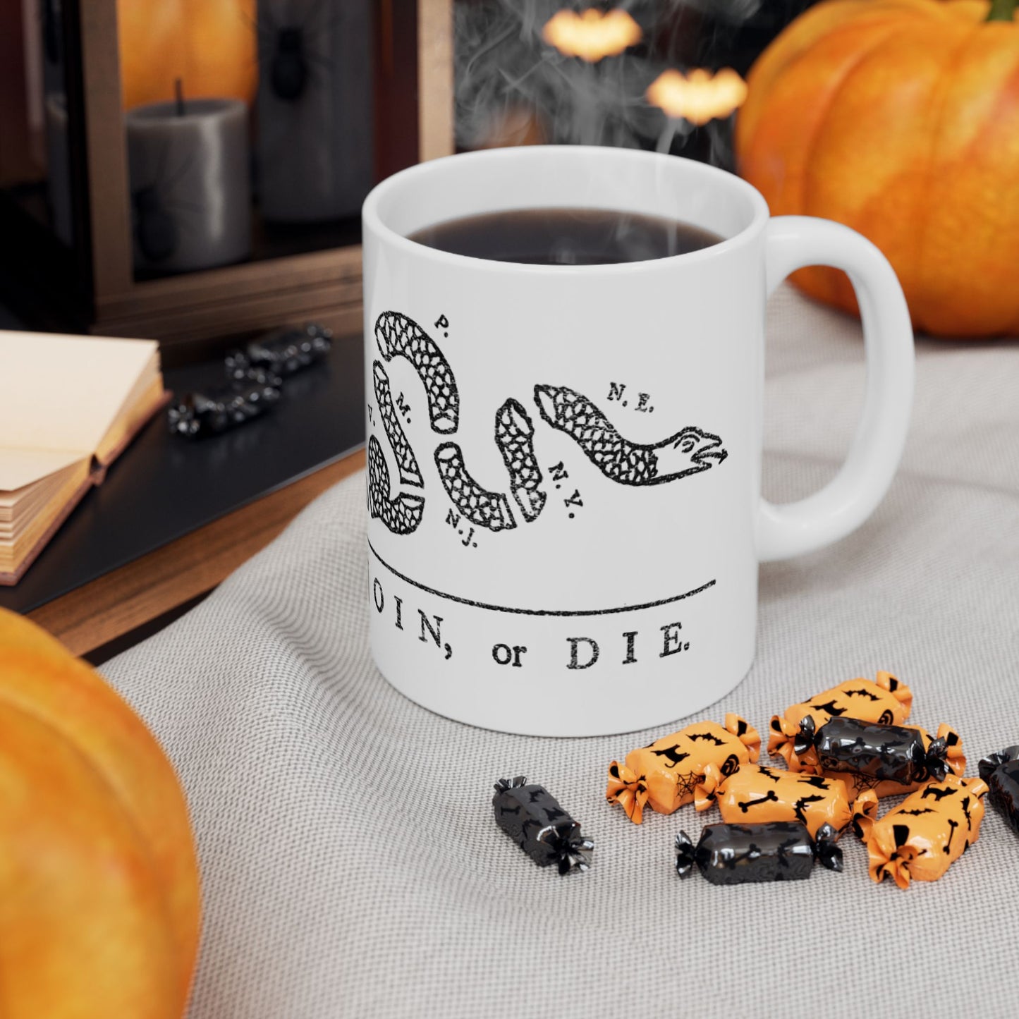 Join or Die Ceramic Mug, (11oz, 15oz)