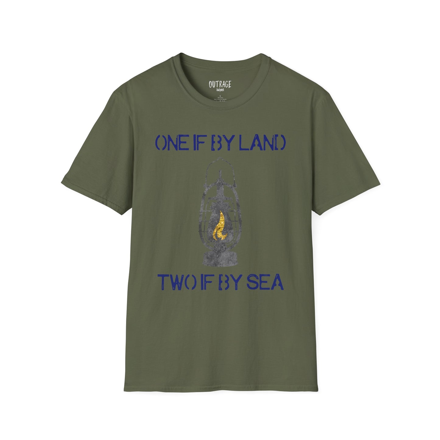 One if by Land Two if by Sea Unisex Softstyle T-Shirt