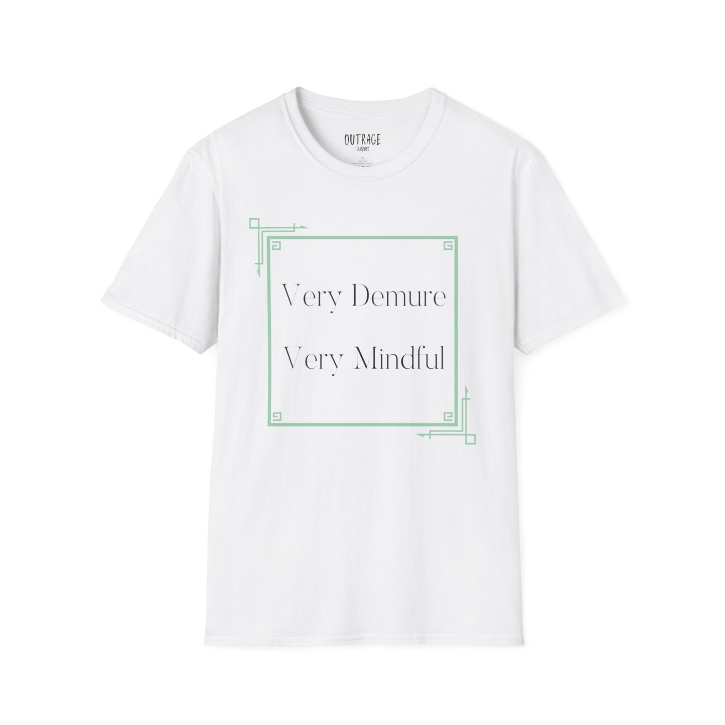 Very Demure, Very Mindful Unisex Softstyle T-Shirt