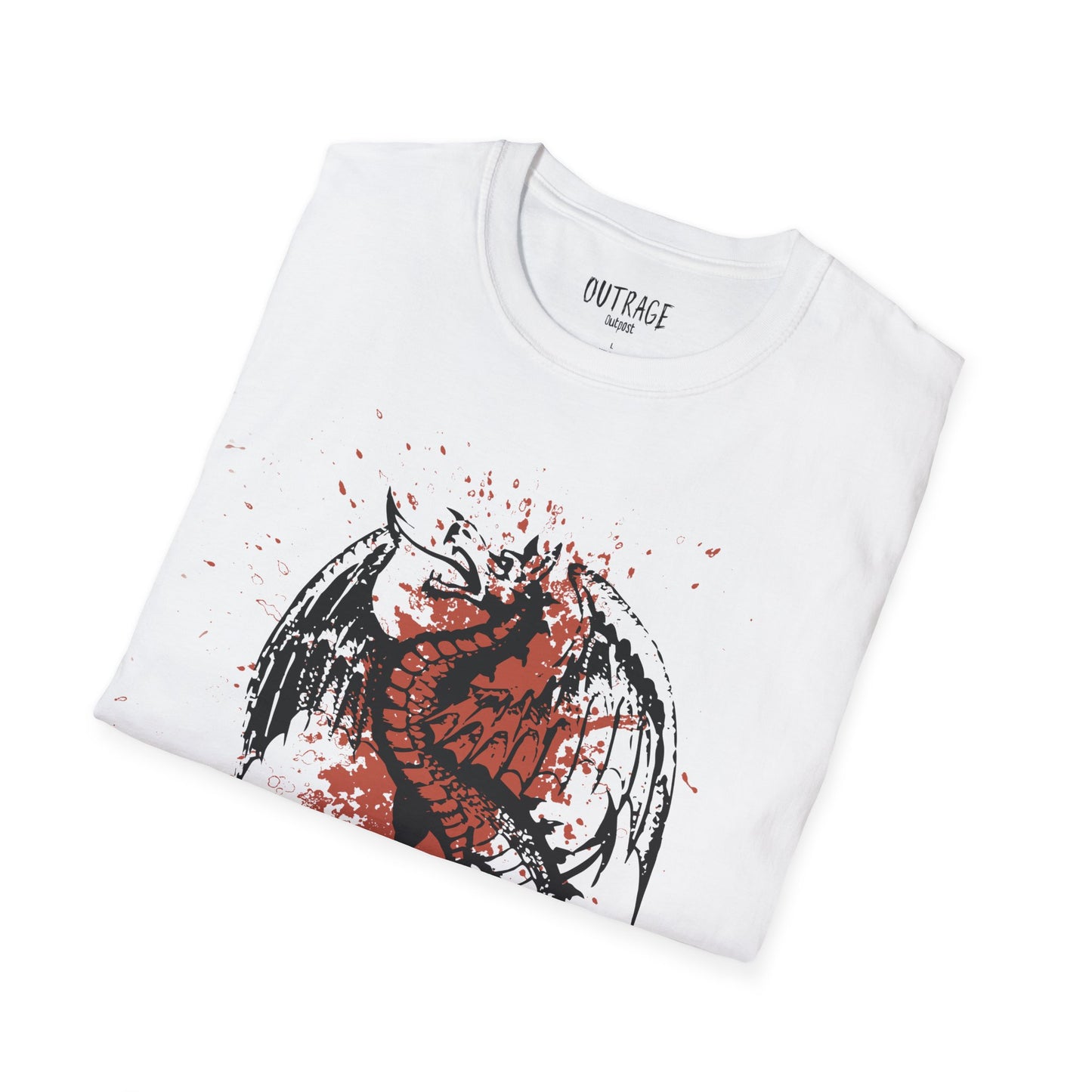 Outrage Outpost Dragon, Unisex Softstyle T-Shirt