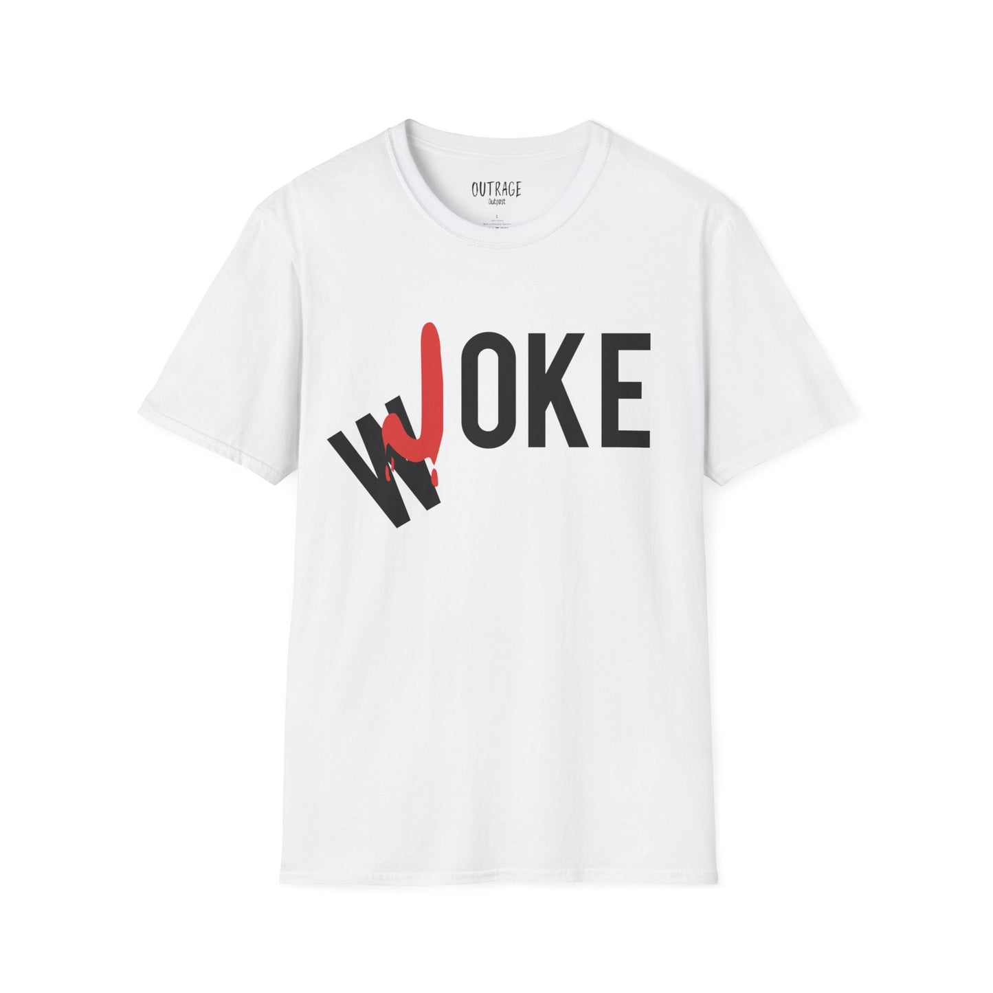 Woke=Joke Unisex Softstyle T-Shirt