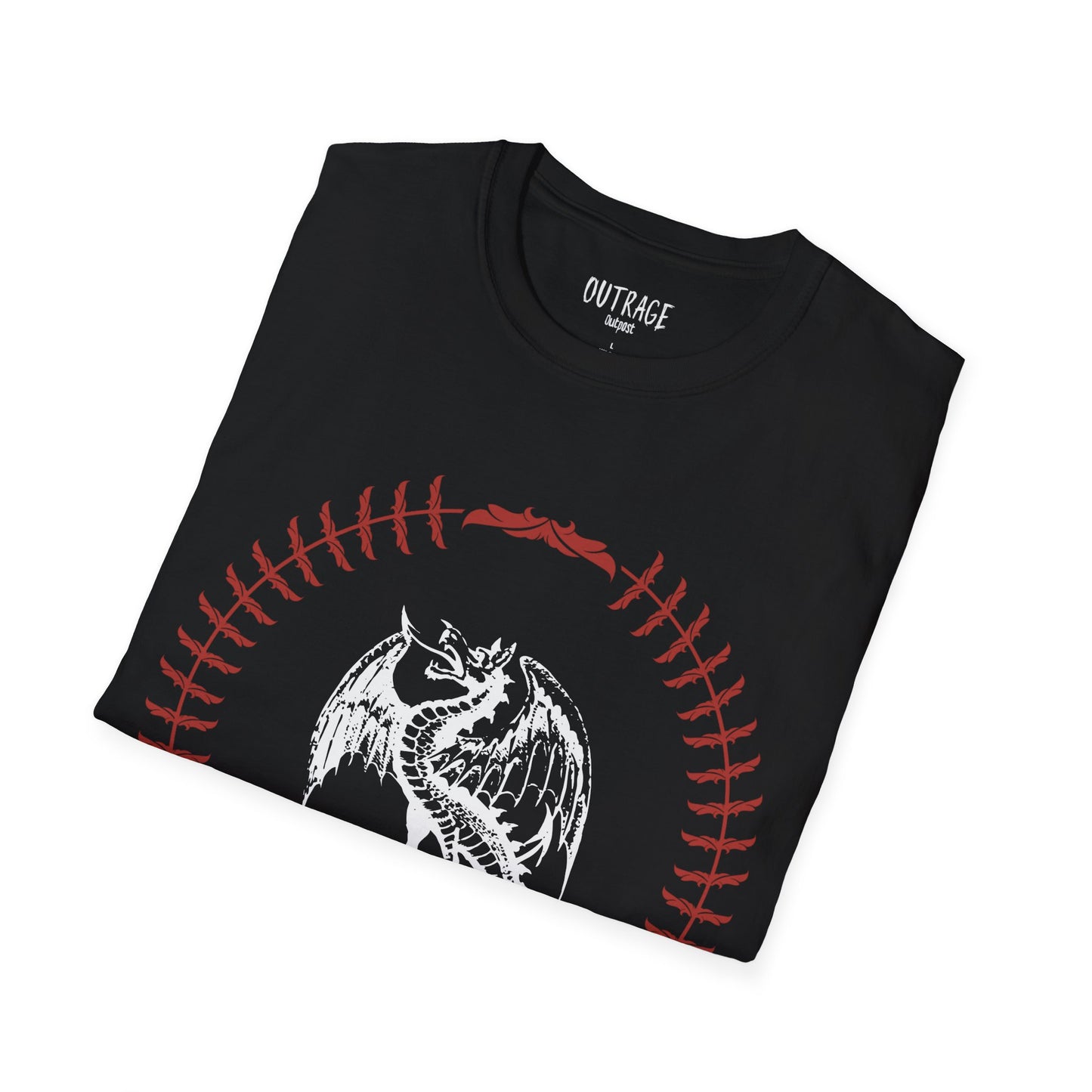 Outrage Outpost Dragon, Unisex Softstyle T-Shirt