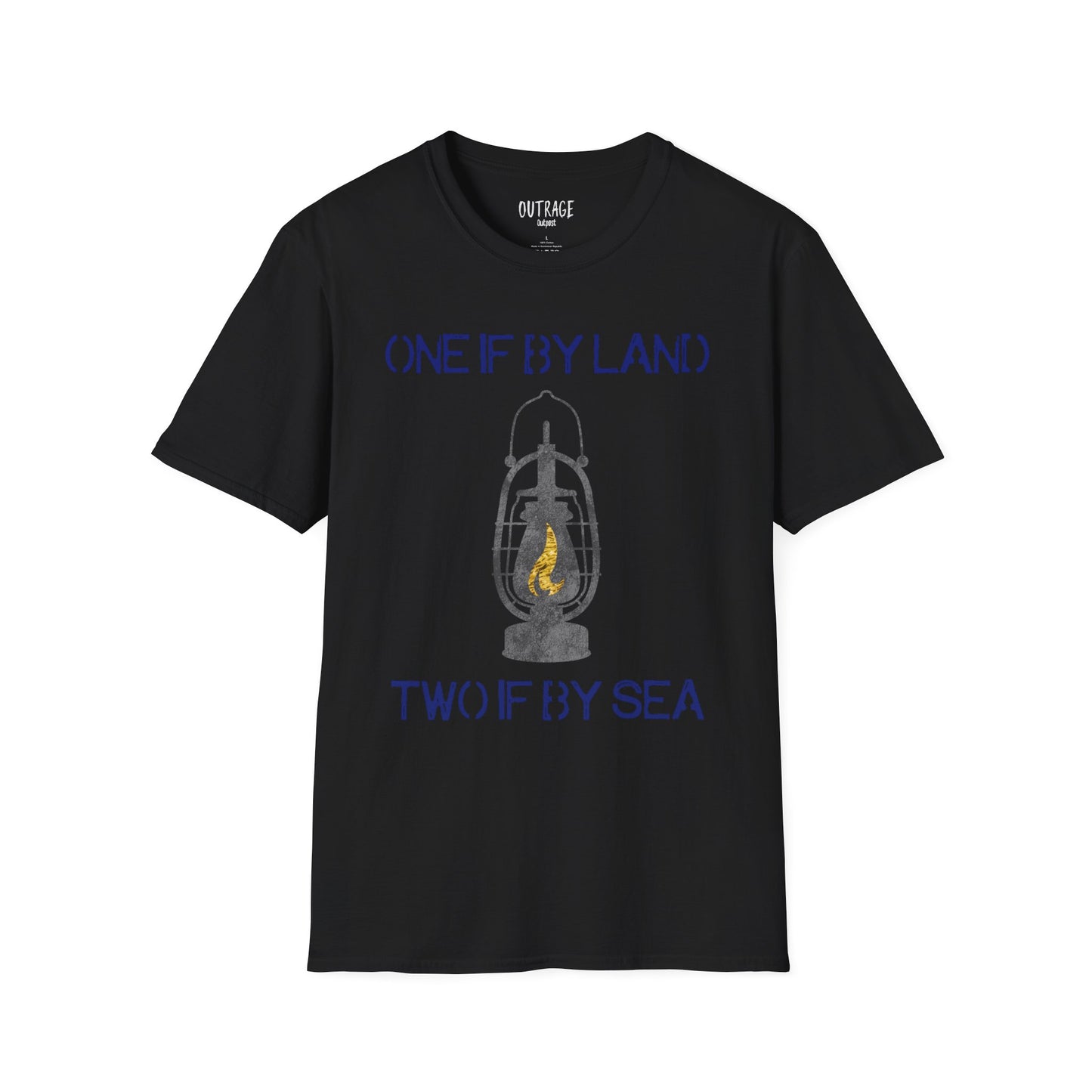 One if by Land Two if by Sea Unisex Softstyle T-Shirt