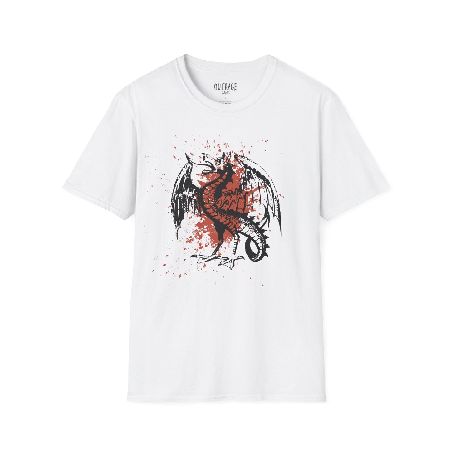 Outrage Outpost Dragon, Unisex Softstyle T-Shirt