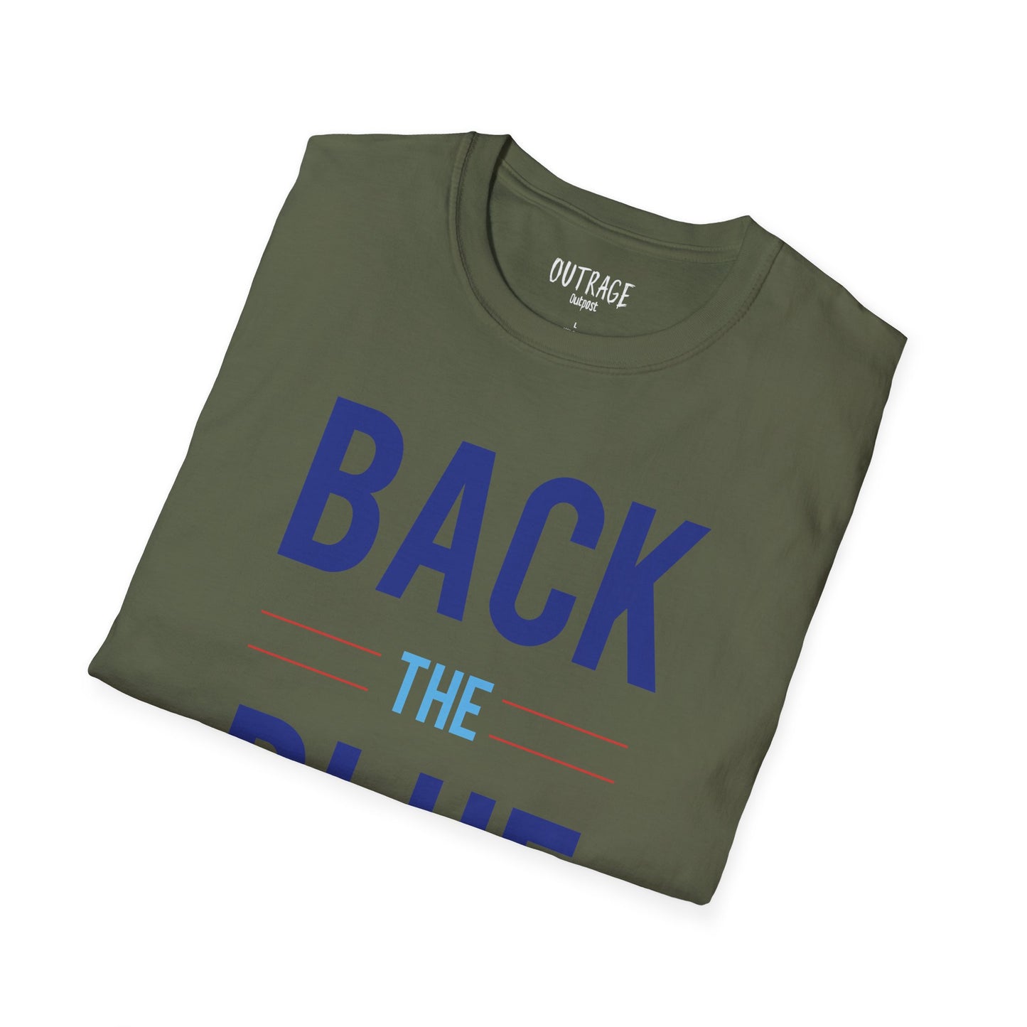 Back The Blue Unisex Softstyle T-Shirt